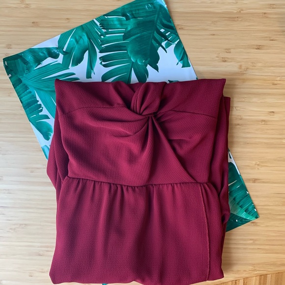 ASOS Wal G Summer Dress Mini/Wedding/Maroon - Picture 5 of 10